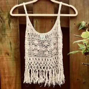 Woven crop top